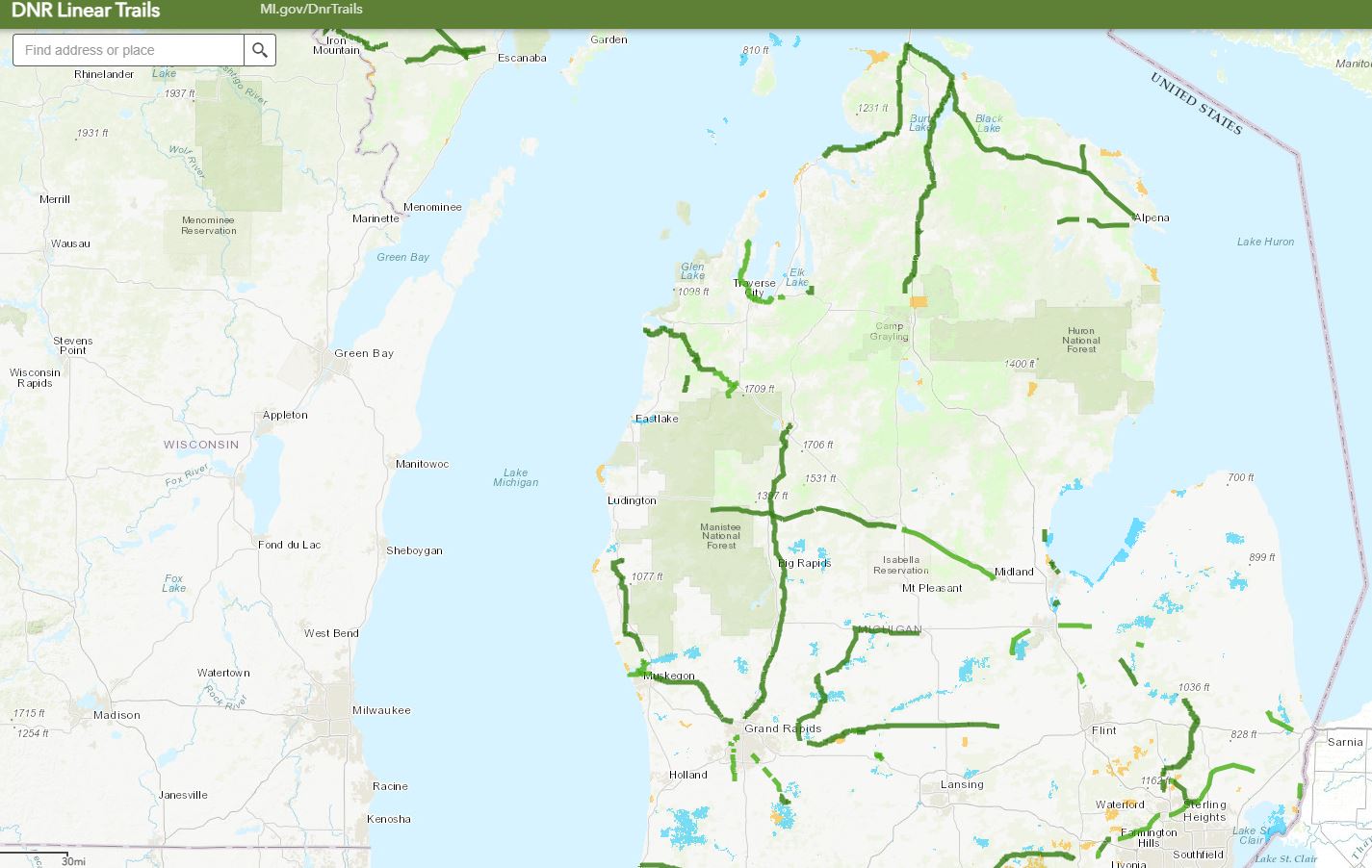 liniear trails