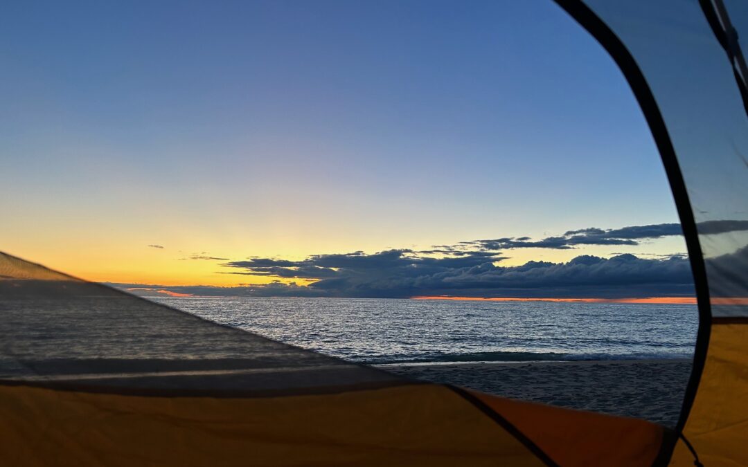 Perseid Meteor Shower on Lake Michigan