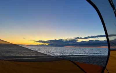 Perseid Meteor Shower on Lake Michigan
